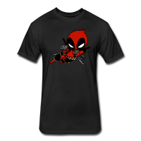 Character #11 Fitted Cotton/Poly T-Shirt by Next Level - black