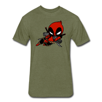 Character #11 Fitted Cotton/Poly T-Shirt by Next Level - heather military green