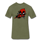 Character #11 Fitted Cotton/Poly T-Shirt by Next Level - heather military green