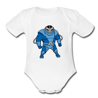Character #10 Organic Short Sleeve Baby Bodysuit - white