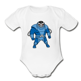 Character #10 Organic Short Sleeve Baby Bodysuit - white