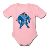 Character #10 Organic Short Sleeve Baby Bodysuit - light pink