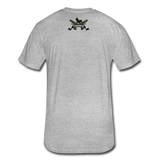 Triggered Logo Fitted Cotton/Poly T-Shirt by Next Level - heather gray