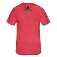 Triggered Logo Fitted Cotton/Poly T-Shirt by Next Level - heather red