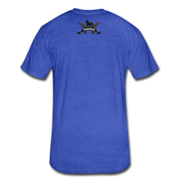 Triggered Logo Fitted Cotton/Poly T-Shirt by Next Level - heather royal