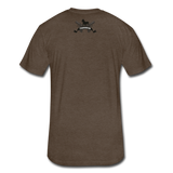 Triggered Logo Fitted Cotton/Poly T-Shirt by Next Level - heather espresso