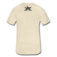 Triggered Logo Fitted Cotton/Poly T-Shirt by Next Level - heather cream
