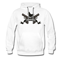 Triggered Logo Men’s Premium Hoodie - white