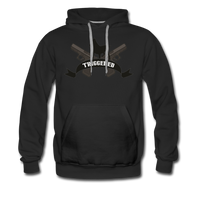 Triggered Logo Men’s Premium Hoodie - black