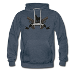 Triggered Logo Men’s Premium Hoodie - heather denim