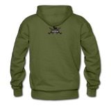 Triggered Logo Men’s Premium Hoodie - olive green