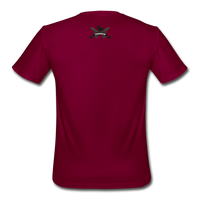 Triggered Logo Men’s Moisture Wicking Performance T-Shirt - burgundy