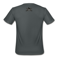 Triggered Logo Men’s Moisture Wicking Performance T-Shirt - charcoal