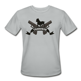 Triggered Logo Men’s Moisture Wicking Performance T-Shirt - silver