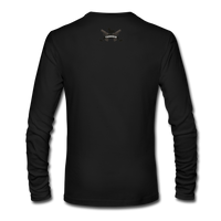 Triggered Logo Men's Long Sleeve T-Shirt by Next Level - black
