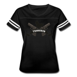 Triggered Logo Women’s Vintage Sport T-Shirt - black/white