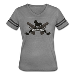 Triggered Logo Women’s Vintage Sport T-Shirt - heather gray/charcoal
