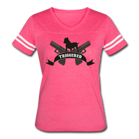 Triggered Logo Women’s Vintage Sport T-Shirt - vintage pink/white