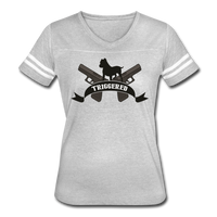 Triggered Logo Women’s Vintage Sport T-Shirt - heather gray/white