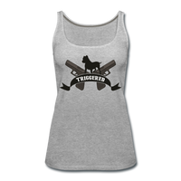 Triggered Logo Women’s Premium Tank Top - heather gray