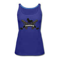 Triggered Logo Women’s Premium Tank Top - royal blue