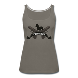 Triggered Logo Women’s Premium Tank Top - asphalt gray