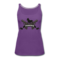 Triggered Logo Women’s Premium Tank Top - purple