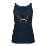 Triggered Logo Women’s Premium Tank Top - deep navy