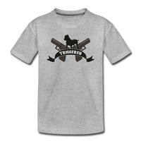 Triggered Logo Kids' Premium T-Shirt - heather gray