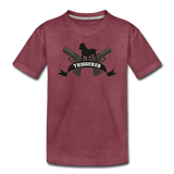 Triggered Logo Kids' Premium T-Shirt - heather burgundy