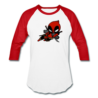 Character #11 Baseball T-Shirt - white/red