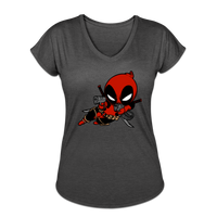 Character #11 Women's Tri-Blend V-Neck T-Shirt - deep heather