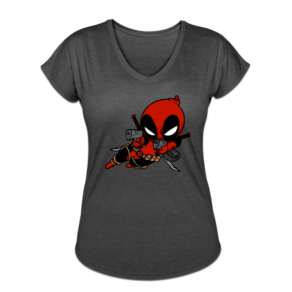 Character #11 Women's Tri-Blend V-Neck T-Shirt - deep heather