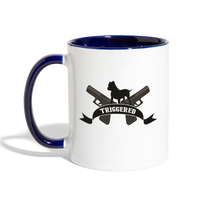 Triggered Logo Contrast Coffee Mug - white/cobalt blue