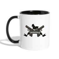 Triggered Logo Contrast Coffee Mug - white/black