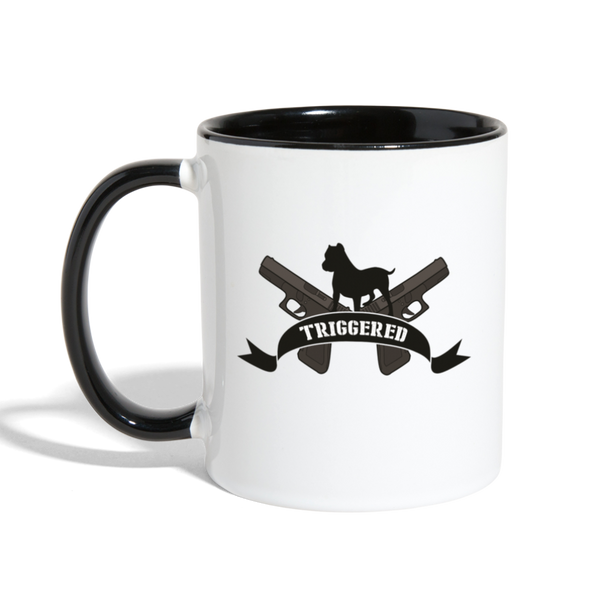 Triggered Logo Contrast Coffee Mug - white/black