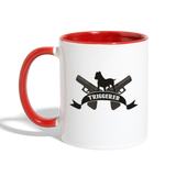 Triggered Logo Contrast Coffee Mug - white/red