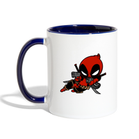 Character #11 Contrast Coffee Mug - white/cobalt blue