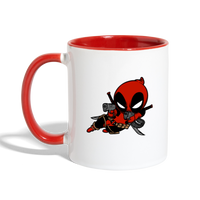 Character #11 Contrast Coffee Mug - white/red