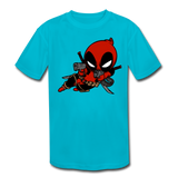 Character #11 Kids' Moisture Wicking Performance T-Shirt - turquoise