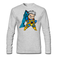 Character #12 Men's Long Sleeve T-Shirt by Next Level - heather gray