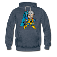 Character #12 Men’s Premium Hoodie - heather denim