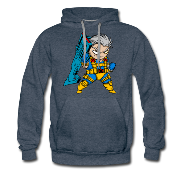 Character #12 Men’s Premium Hoodie - heather denim