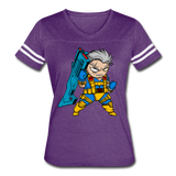 Character #12 Women’s Vintage Sport T-Shirt - vintage purple/white