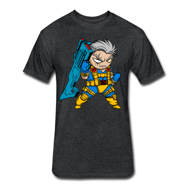 Character #12 Fitted Cotton/Poly T-Shirt by Next Level - heather black