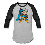 Character #12 Baseball T-Shirt - heather gray/black