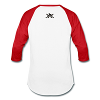 Character #12 Baseball T-Shirt - white/red