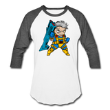 Character #12 Baseball T-Shirt - white/charcoal