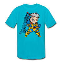 Character #12 Kids' Moisture Wicking Performance T-Shirt - turquoise