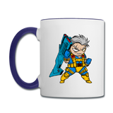 Character #12 Contrast Coffee Mug - white/cobalt blue